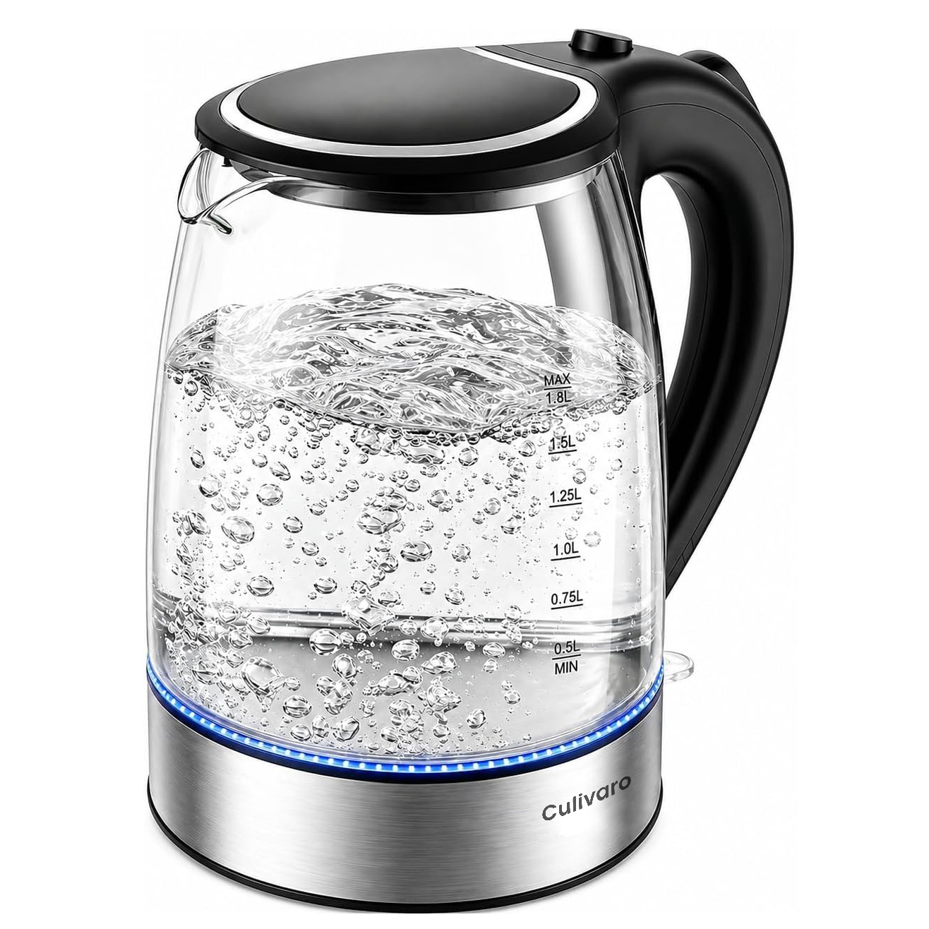 Culivaro Electric Kettle, 1.8L, No Plastic Contact